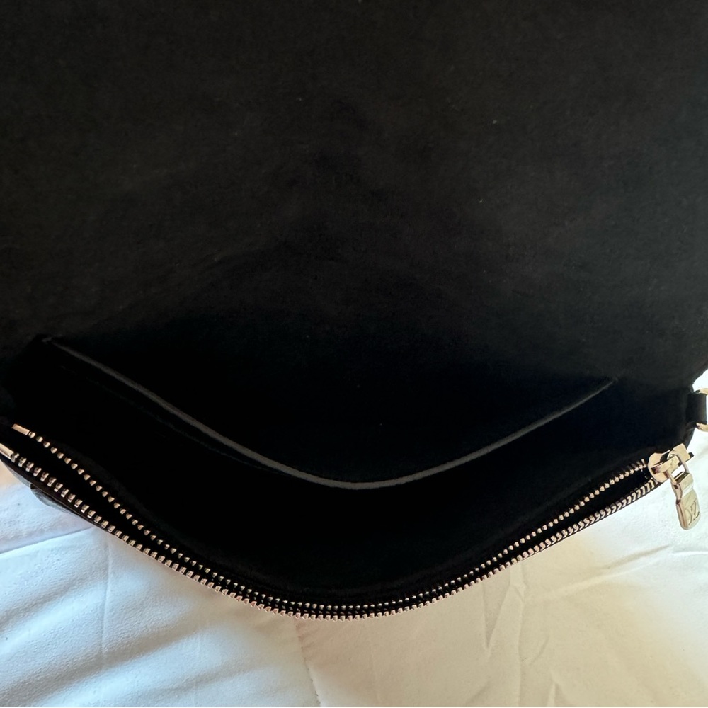 Louis Vuitton Mylockme Pochette Noir Chain Shoulder Crossbody Wristlet Clutch - Picture 7 of 16